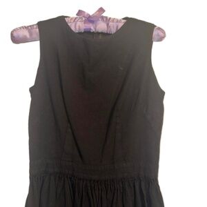 She Bible Black Mini Dress XS 100% Organic Cotton - Sleeveless